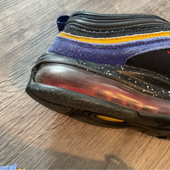 NIKE Air Max 97 ACG Terra Black Blue Yellow Sneakers DB4611-400 - Picture 4 of 13